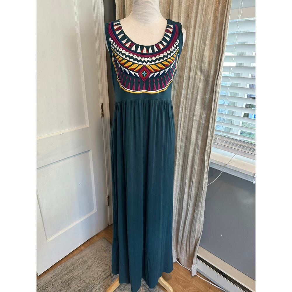 Small Octavia Embroidered long maxi dress